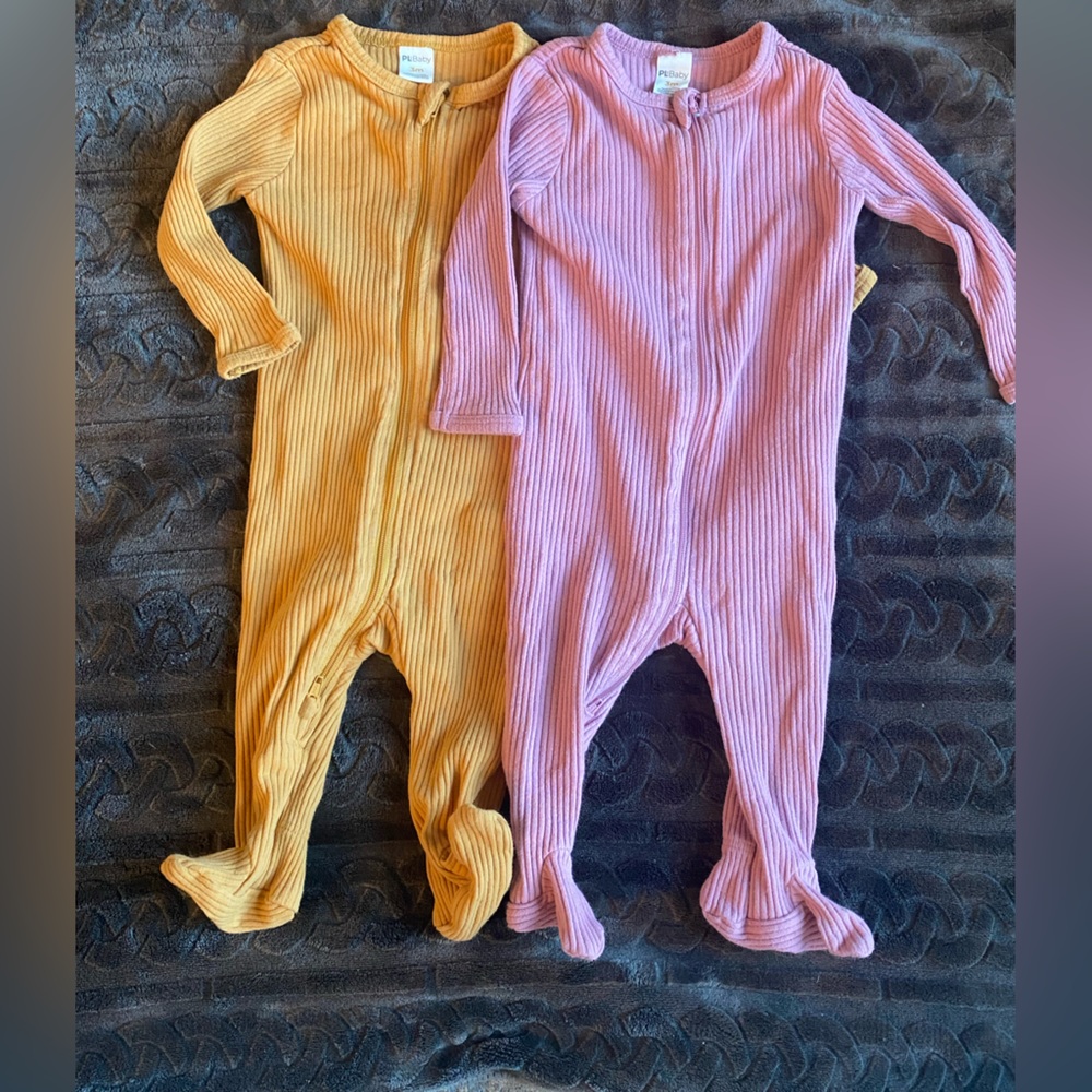 PL Baby 3m onsie/footie bundle